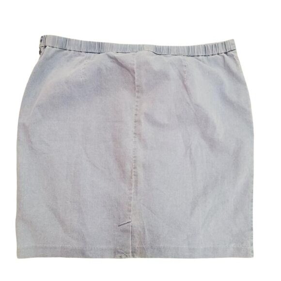 Joan Rivers |  Light Blue Wash Jeans Skirt - Picture 2 of 6